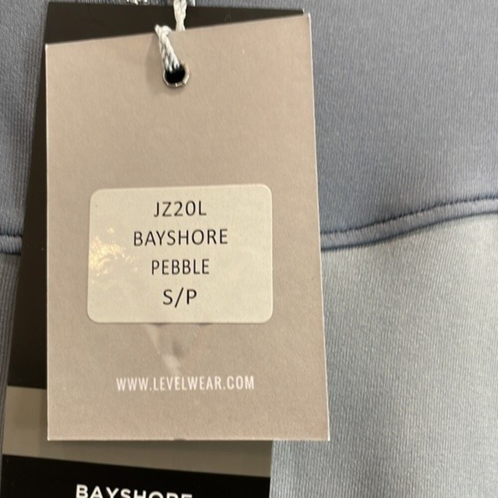 NEW Levelwear Bayshore Active Midlayer Quarter Zip in Pebble Gray Size Small - Picture 5 of 10